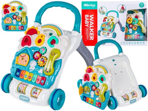 Edukacyjny Chodzik dla dzieci, Jeździk Muzyczny, Pchacz Niebieski Przecena 1