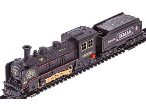 Elektryczna Kolejka Lokomotywa - Parowóz + 3 Wagony