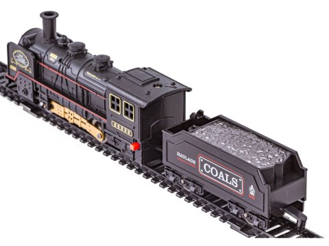 Elektryczna Kolejka Lokomotywa - Parowóz + 3 Wagony