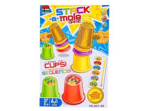 Gra zręcznościowa na refleks ZBUDUJ WIEŻĘ KUBKI, Ułóż kolorowe kubeczki