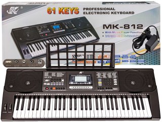Keyboard Organy 61 Klawiszy Zasilacz MK-812 Przecena 9
