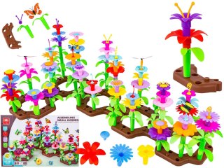 Klocki Konstrukcyjne Ogród Kwiatki 222 elementy, Zestaw Do Zbudowania Kwiatowej Kompozycji Przecena 1