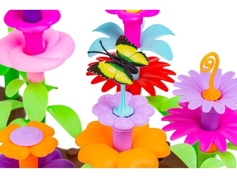 Klocki Konstrukcyjne Ogród Kwiatki 222 elementy, Zestaw Do Zbudowania Kwiatowej Kompozycji Przecena 1