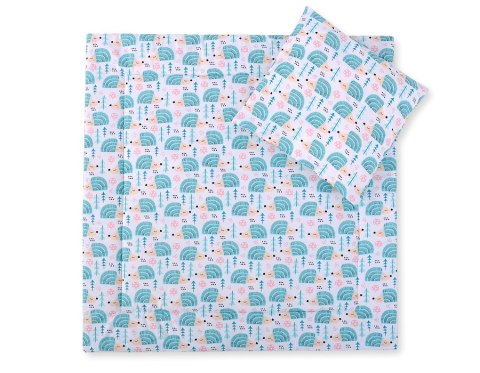 Pościel do wózka z wypełnieniem kołderka i poduszka - Jeżyki miętowe