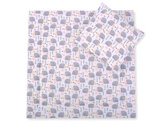 Pościel do wózka z wypełnieniem kołderka i poduszka - Jeżyki szare