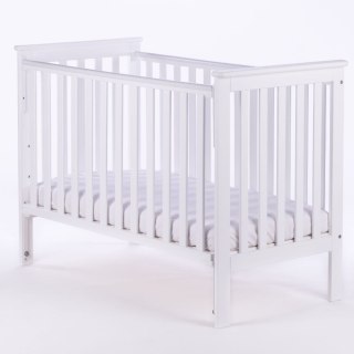 DREWEX Łóżeczko LEO opuszczany bok biały / biały