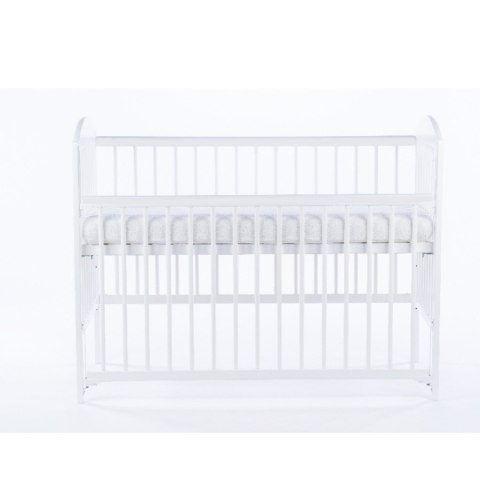 DREWEX Łóżeczko LULAYA biały opuszczany bok