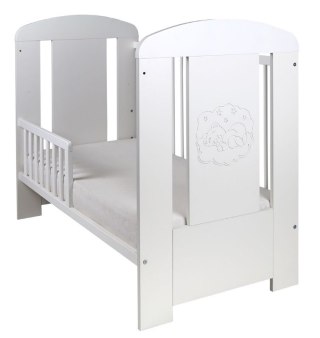 DREWEX Łóżeczko MIŚ BIAŁY COMFORT tapczanik + szuflada