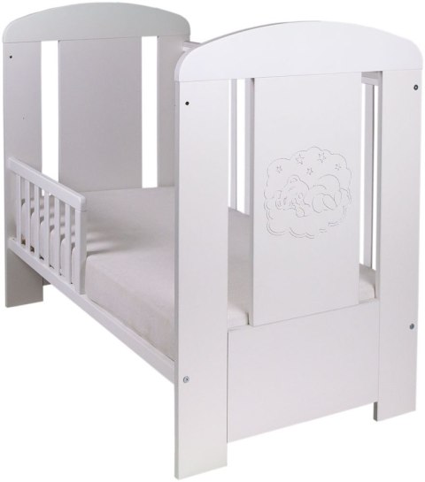 DREWEX Łóżeczko MIŚ BIAŁY PREMIUM tapczanik