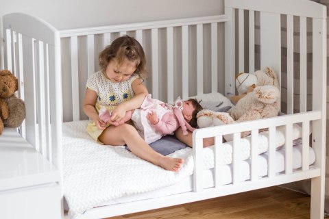 DREWEX Łóżeczko TOM tapczanik biały