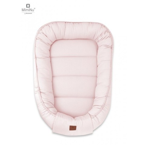 KIECZMERSKI Kokon niemowlęcy 55x75 cm MIMINU SOFT pudrowy róż