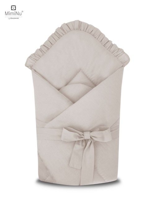 KIECZMERSKI Kokon niemowlęcy 55x75 cm ROYAL z falbanką beż