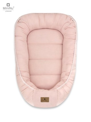 KIECZMERSKI Kokon niemowlęcy MUŚLIN BAWEŁNIANY pudrowy róż bawełna 100%