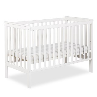 KLUPŚ Łóżeczko z barierką IWON biel 120x60