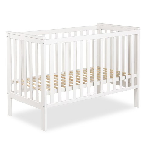 KLUPŚ Łóżeczko z barierką IWON biel 120x60