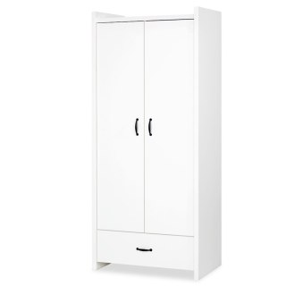 KLUPŚ Szafa dwudrzwiowa AMELIA biała