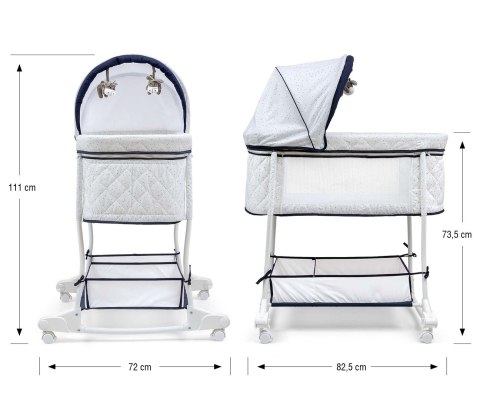 MILLY MALLY 5430 Kołyska Dream On - SIMPLE GREY