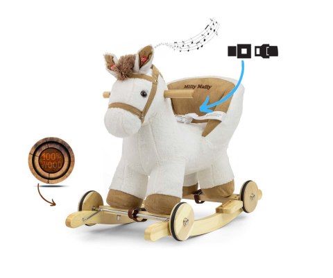 MILLY MALLY 5467 Koń Polly White