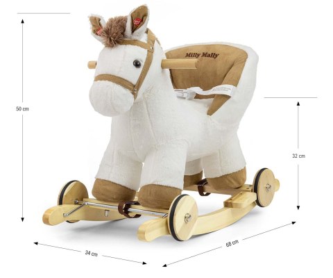 MILLY MALLY 5467 Koń Polly White