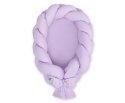 Kokon niemowlęcy pleciony 2w 1 - fioletowy