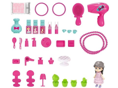 Domek Dla Lalek Toaletka W Walizce Plecak Zestaw 3w1 + Akcesoria