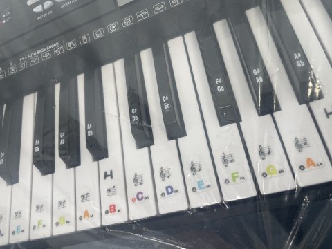 Keyboard Organy 61 Klawiszy Zasilacz Mikrofon MK-2106 Przecena 8