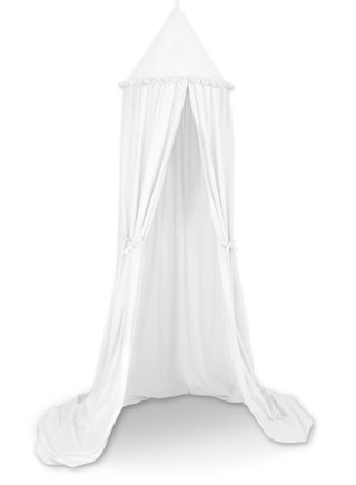 Baldachim wiszący bawełniany do pokoju dziecięcego - biały