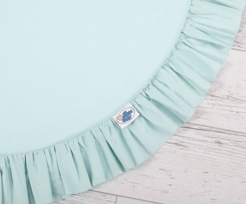 Mata do zabawy z falbanką- jasna mięta