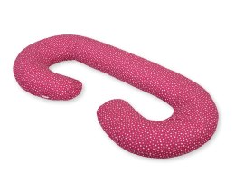 Poduszka ciążowa typu C dla kobiet w ciąży do spania karmienia + zdejmowana poszewka- gwiazdki bordo