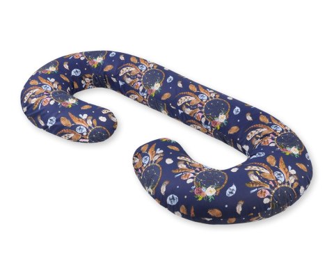 Poduszka ciążowa typu C dla kobiet w ciąży do spania karmienia + zdejmowana poszewka - łapacze snów