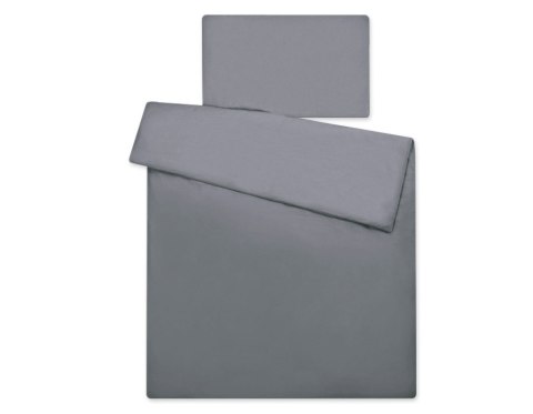 Pościel 2-cz 120x90 - Serduszka antracyt