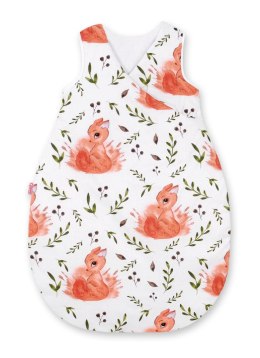 Śpiworek dla dzieci bawełniany M 3-12 mcy TOG 2.5 całoroczny ocieplany - wiewiórki białe