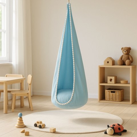 Wisząca huśtawka hamak kokon My Sweet Baby - niebieska