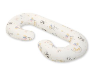 Poduszka ciążowa typu C dla kobiet w ciąży do spania karmienia + zdejmowana poszewka - baloniki