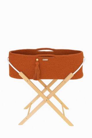 Kosz Mojżesza BOHO Handmade ze stojakiem - terracotta