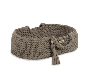 Kosz Mojżesza BOHO bawełniany nosidełko dla lalek - mocca