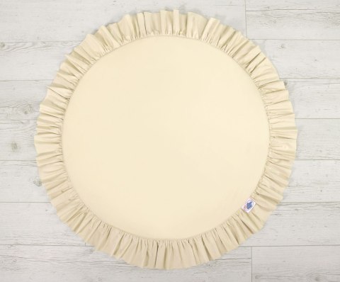 Mata do zabawy z falbanką- kremowy