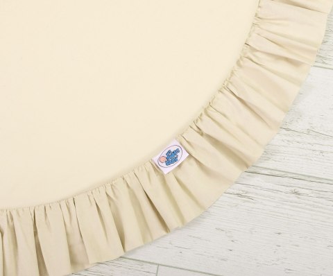 Mata do zabawy z falbanką- kremowy