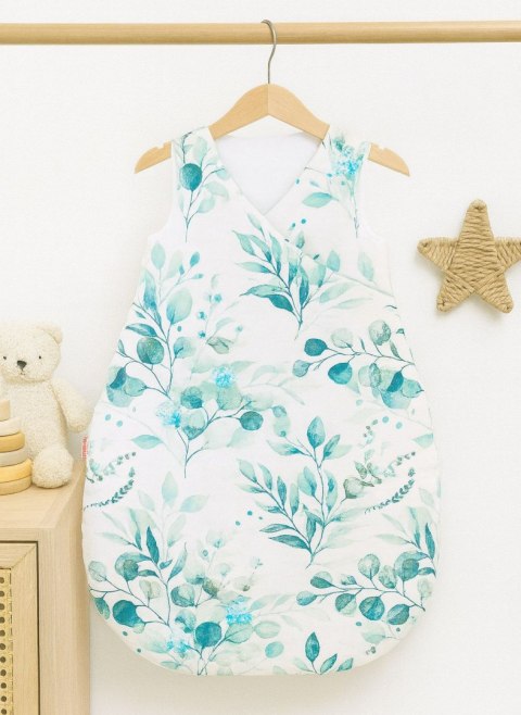 Śpiworek dla dzieci bawełniany M 3-12 mcy TOG 2.5 całoroczny ocieplany - eucaliptus mint