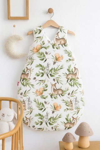 Śpiworek dla dzieci bawełniany M 3-12 mcy TOG 2.5 całoroczny ocieplany - woodland green